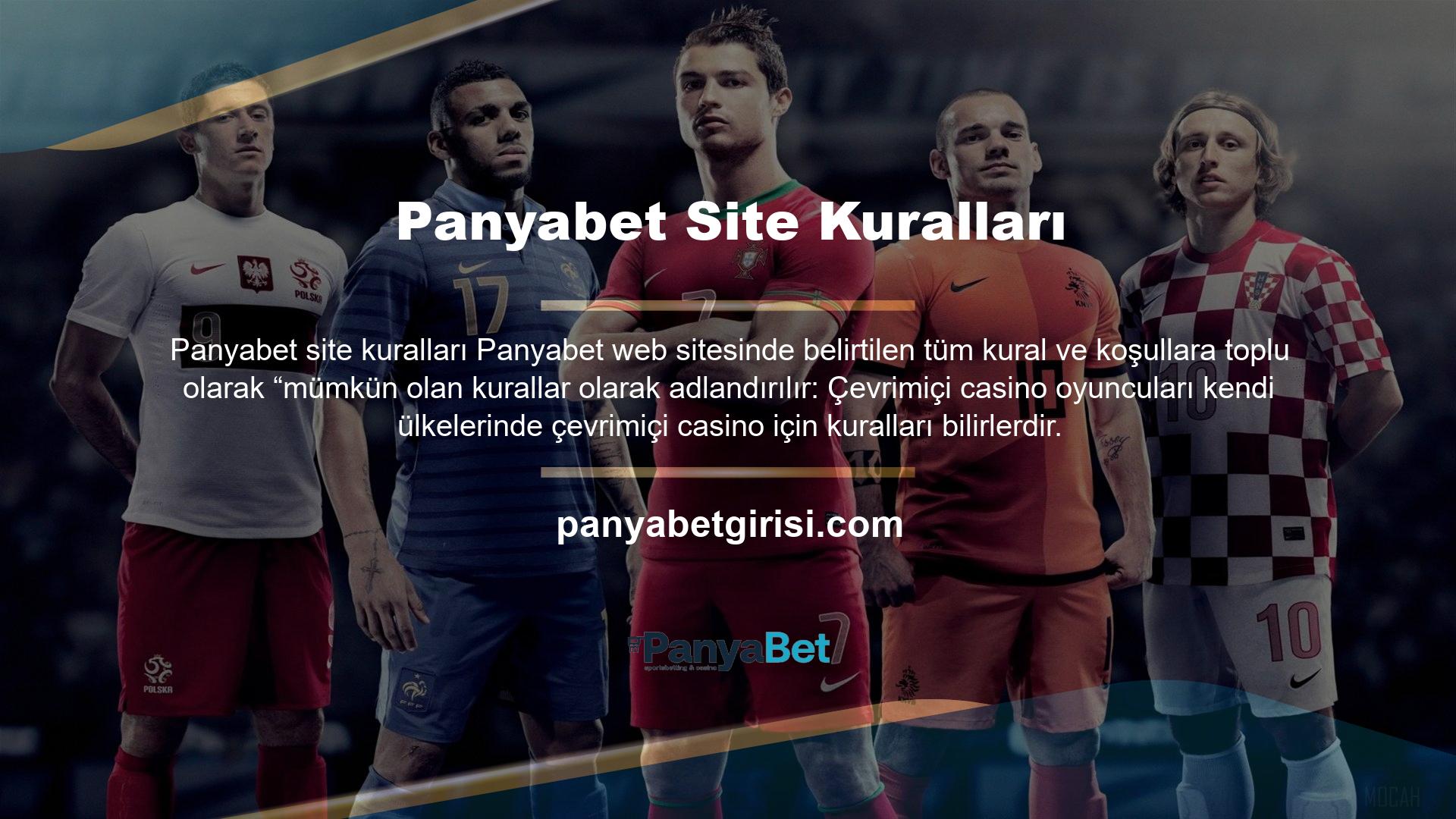 Panyabet web sitesindeki tüm kurallar ve koşullar,“ bahis ”veya‘ bahisler ”olarak adlandırılır